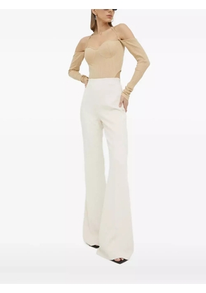 HERSKIND ribbed halterneck top - Neutrals