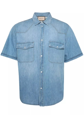Gucci denim short-sleeve shirt - Blue