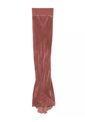 Rick Owens ribbed-waistband fishtail skirt - Pink