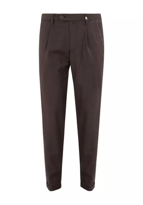 Myths pleated-front trousers - Brown