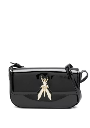 Patrizia Pepe Essential patent leather shoulder bag - Black