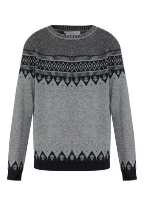 Alexander McQueen skull-motif wool sweater - Grey
