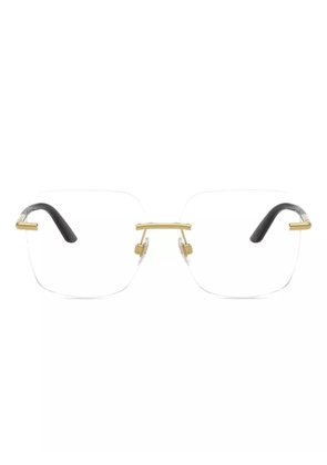 Dolce & Gabbana Eyewear geometric-frame glasses - Gold
