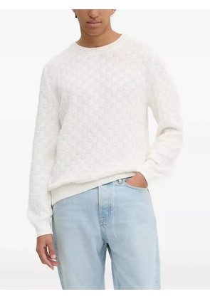 HUGO checked sweater - White