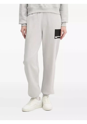 Karl Lagerfeld Jeans logo-patch track pants - Grey