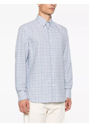 Brioni check-pattern shirt - Blue