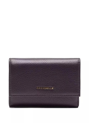 Coccinelle textured leather wallet - Purple