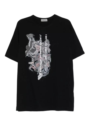 Yohji Yamamoto graphic-print T-shirt - Black