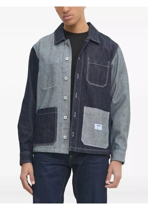 HUGO Eberse patchwork denim shirt - Blue