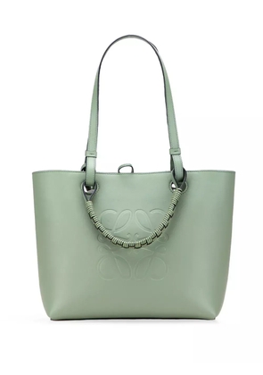 Loewe Pre-Owned 2020 Small Smooth Calfskin Anagram Tote satchel - Green