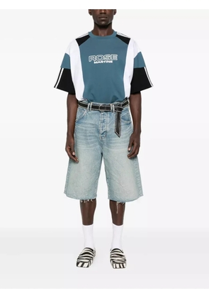 Martine Rose panelled stripe T-shirt - Blue