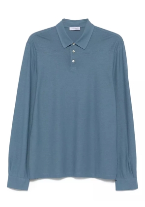 Gran Sasso long-sleeves polo shirt - Blue