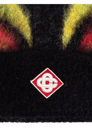 Casablanca flame-motif beanie hat - Black