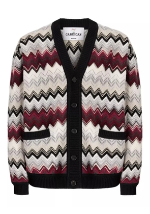 Missoni chevron-pattern button cardigan - White