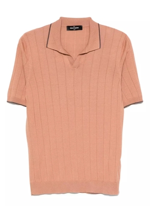 Gran Sasso ribbed polo-collar t-shirt - Pink