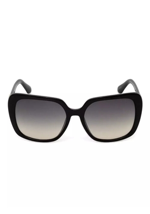 GUESS EYEWEAR logo-plaque square sunglasses - Black