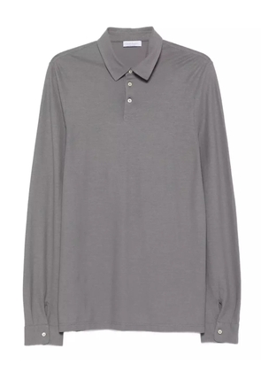 Gran Sasso long-sleeves polo shirt - Grey