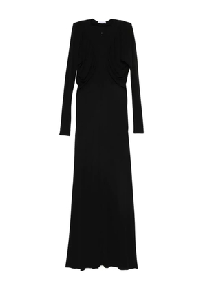 Stella McCartney draped-detail maxi dress - Black