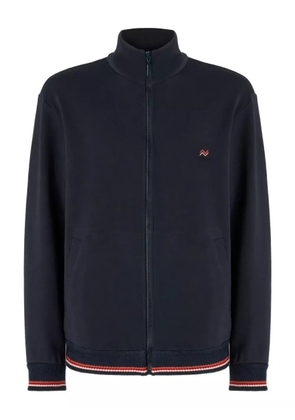 Missoni zip-up logo-embroidered sweater - Blue