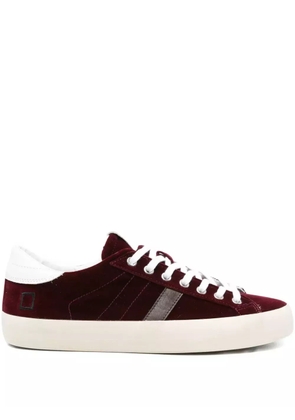 D.A.T.E. Hill Low velvet sneakers - Red