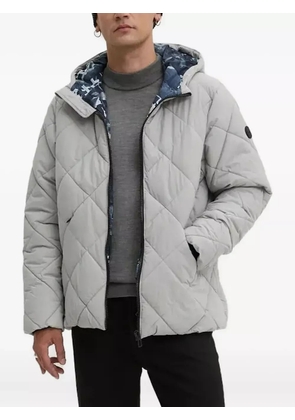 Desigual diamond-pattern reversible padded jacket - Grey