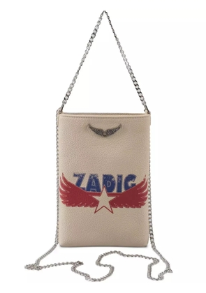 Zadig&Voltaire Rock leather mini bag - Neutrals