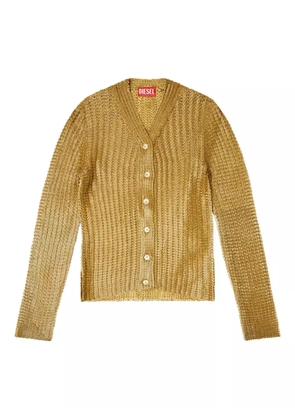 Diesel ribbed-knit cardigan - Brown
