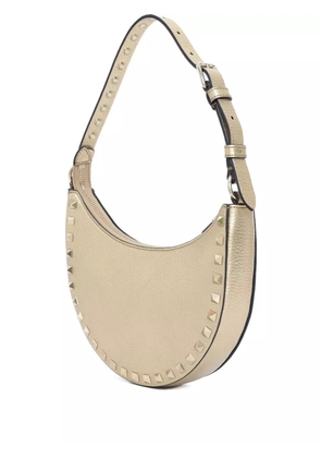 Valentino Garavani Rockstud leather shoulder bag - Gold