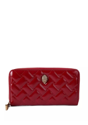 Kurt Geiger London Kensington quilted zip-around wallet - Red