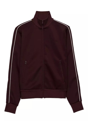 Prada stripe-detail zip-fastening track jacket - Red