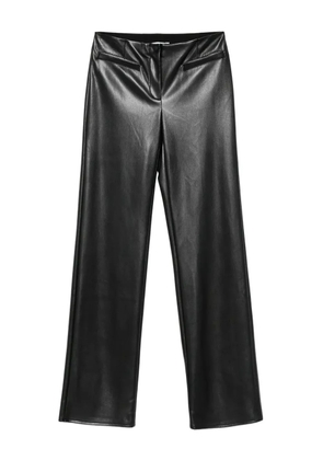 Patrizia Pepe coated flare trousers - Black