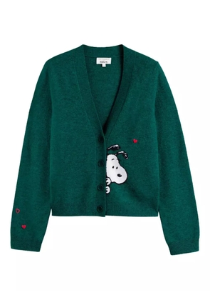 Chinti & Parker x Peanuts Snoopy-motif cardigan - Green