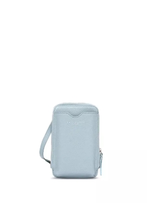 GIANNI CHIARINI zip-fastening leather phone bag - Blue