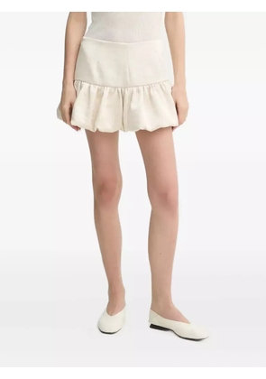 HERSKIND bubble-hem mini skirt - Neutrals
