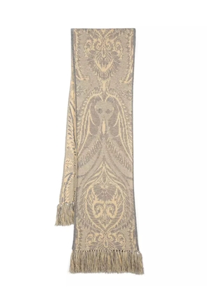 ETRO Barocco jacquard-knit scarf - Yellow