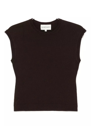 BOMPARD round-neck ribbed vest - Brown