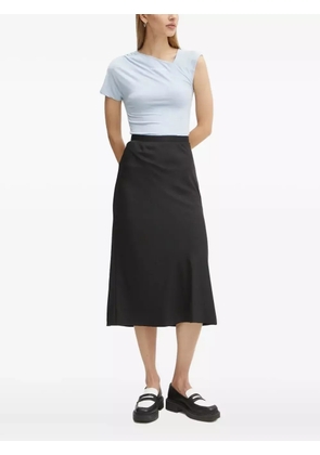 Karl Lagerfeld asymmetric-neckline T-shirt - Blue