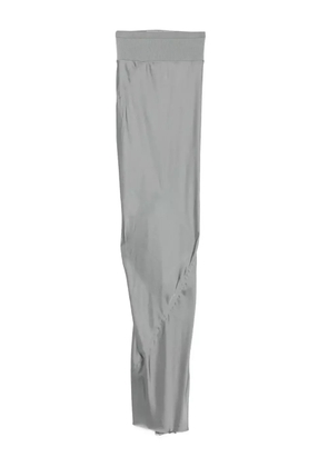 Rick Owens ribbed-waistband draped skirt - Blue