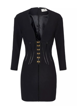 Elisabetta Franchi corset-detail mini dress - Black