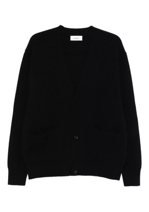 Lardini ribbed wool cardigan - Black