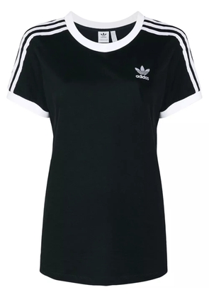 adidas classic stripe detail T-shirt - Black