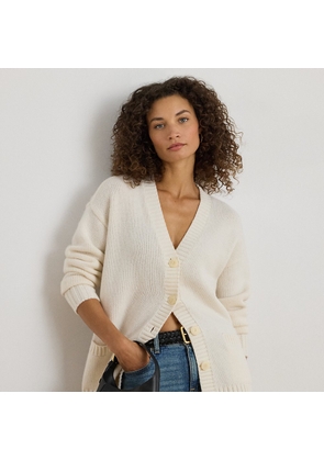 Wool-Blend V-Neck Cardigan