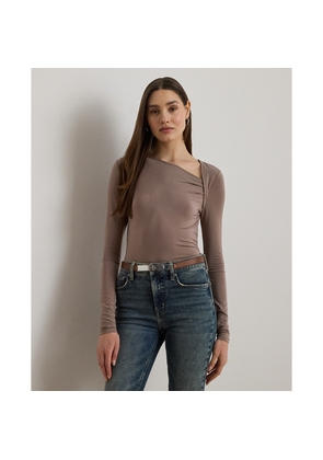 Stretch Jersey Asymmetrical Top