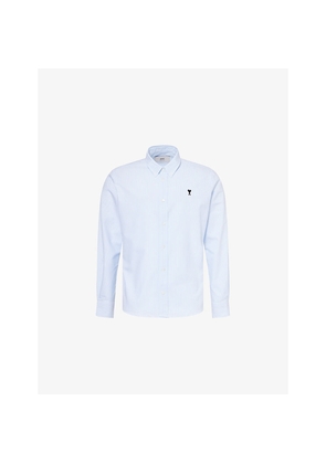 Mens Ami Paris Ami De Coeur Oxford Long-Sleeve Cotton Shirt