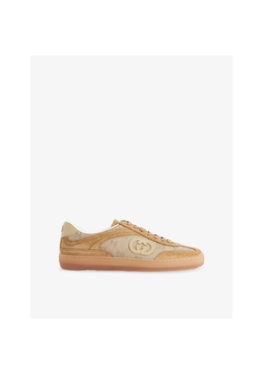 Mens Gucci G75 Canvas Trainers