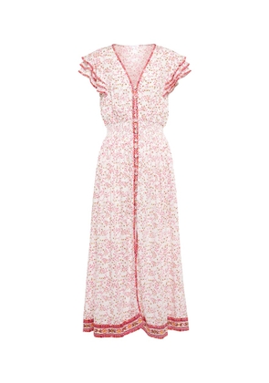 Poupette St Barth Della floral midi dress