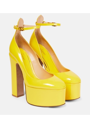 Valentino Garavani Tan-Go 155 patent leather platform pumps