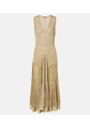 Altuzarra Anastasia knitted lame midi dress
