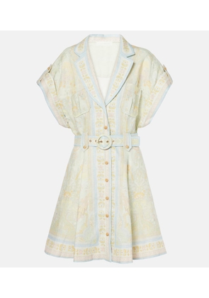 Zimmermann Acacia belted linen shirt dress