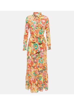 Poupette St Barth Kimi floral shirt dress